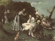 Paul Cezanne Dejeuner sur l herbe oil painting picture wholesale